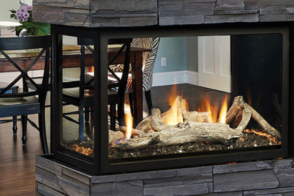 Multi-Sided Kingsford Fireplace